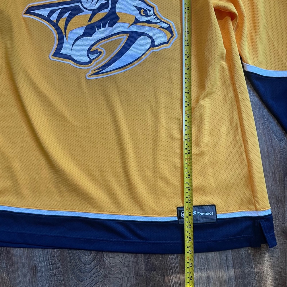 Fanatics Nashville Predators NHL Hockey Jersey Mens 2XL Gold Navy Blue - Picture 5 of 8